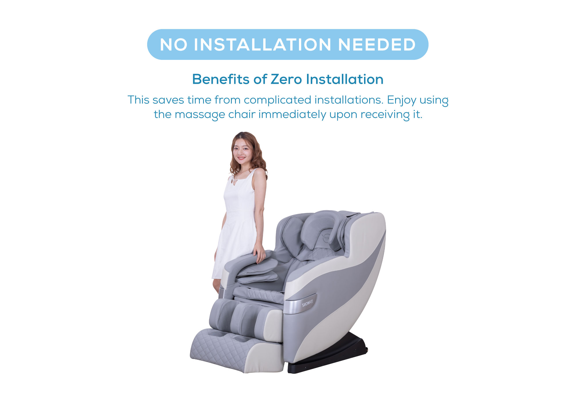 snowfit spacia ii luxury multifunctional smart massage chair